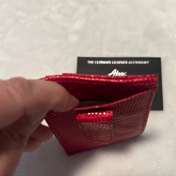 Abas red card and money holder in alligator leather - Picture 6 of 7
